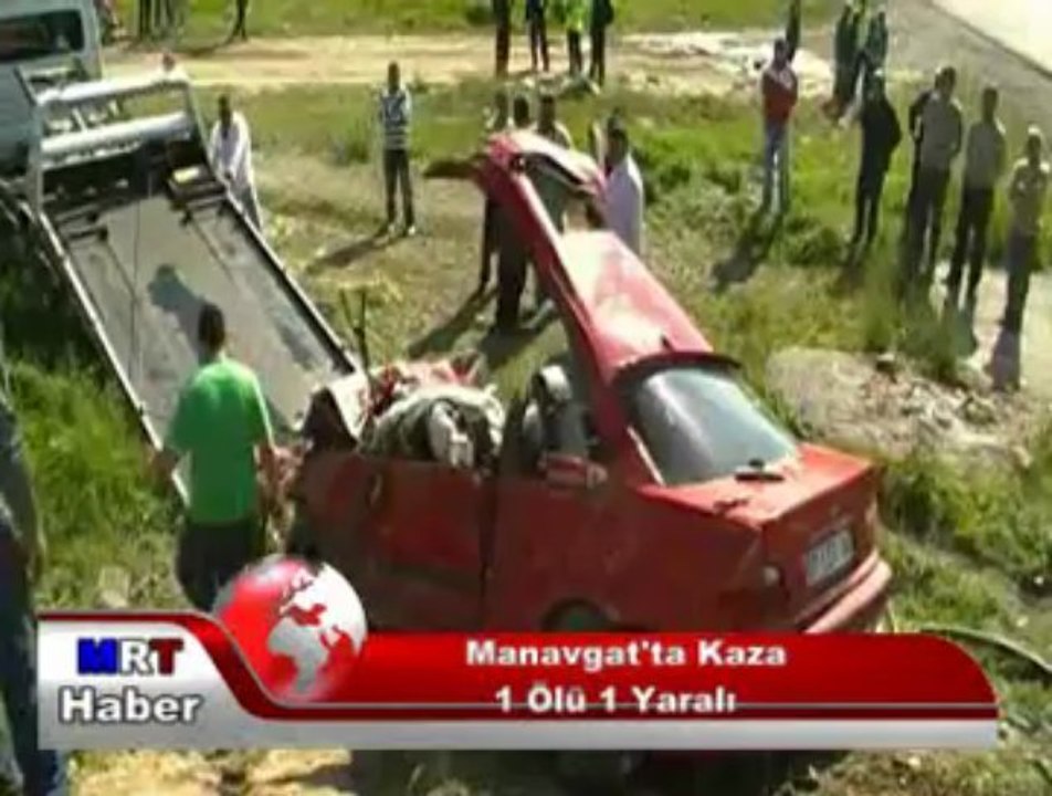 Manavgat'ta Kaza 1 Ölü 1 Yaralı