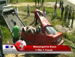 Manavgat'ta Kaza 1 Ölü 1 Yaralı