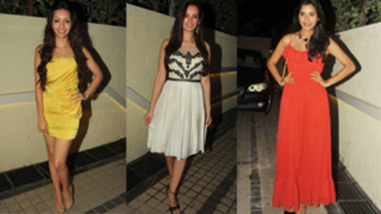Pooja Salvi, Evelyn Sharma & Gaelyn Mendonca Look Glamorous @ Nautanki Saala Success Party!
