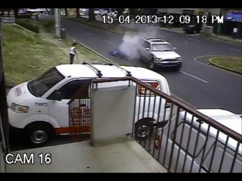 Accident de moto à Panama