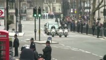 Margaret Thatcher makes final journey