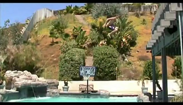 Epic Pool Basketball Trick Dunks