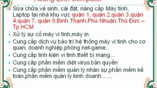 sửa máy vi tính tận nơi quận 3 - 0988 27 40 79