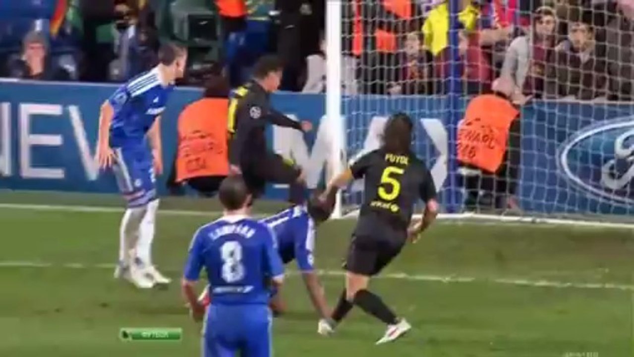 ЛЧ 2011-12 1-2 финала Первый матч Челси - Барселона обзор