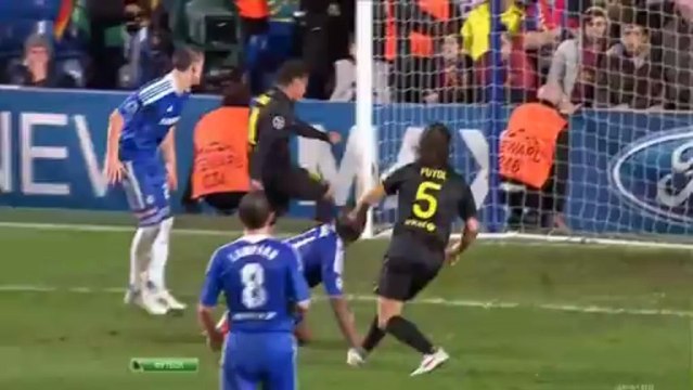 ЛЧ 2011-12 1-2 финала Первый матч Челси - Барселона обзор