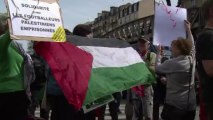 France: manif pro-Palestiniens devant la Fédération de football