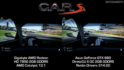 Project CARS Build 447 - Radeon HD 7850 vs GeForce GTX 660