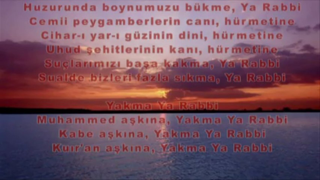 Kur’an aşkına yakma Ya Rabbi