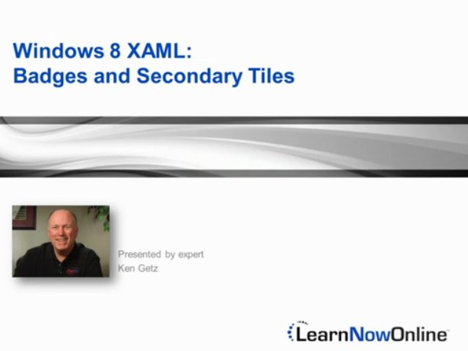 Trailer for Windows 8 Using XAML tutorial: Badges and Secondary Tiles
