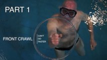Michel nage le crawl en reculant. Trucage ou pas ?