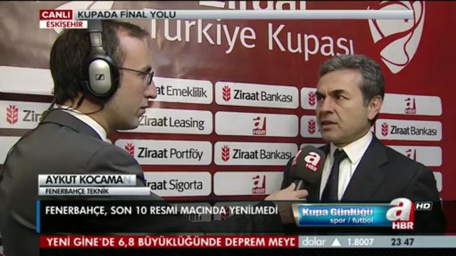 #ZTK Eskişehirspor 1-1 Fenerbahçe - Aykut Kocaman'ın Açıklamaları