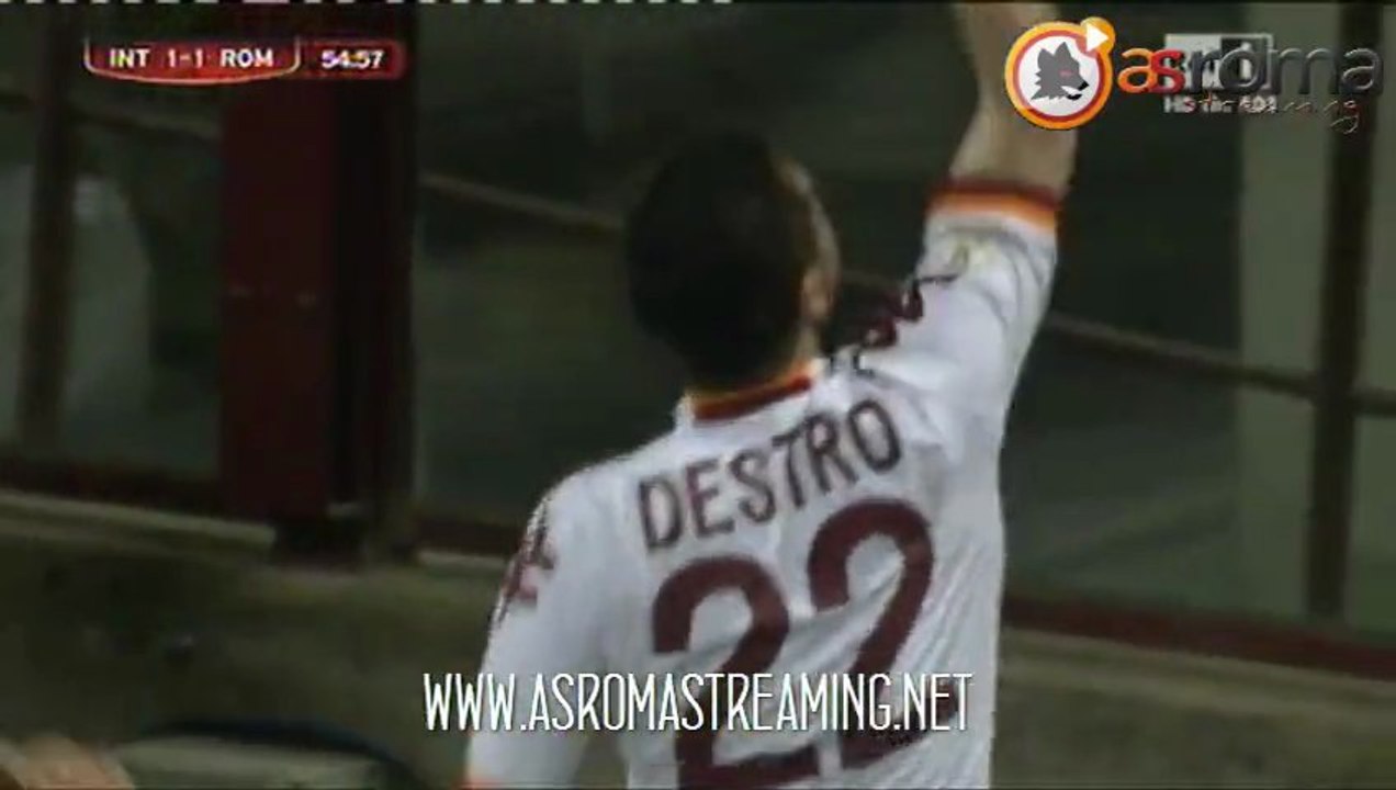 INTER 2-3 ROMA - TUTTI I GOL + INTERVISTA DESTRO - 17/04/2013