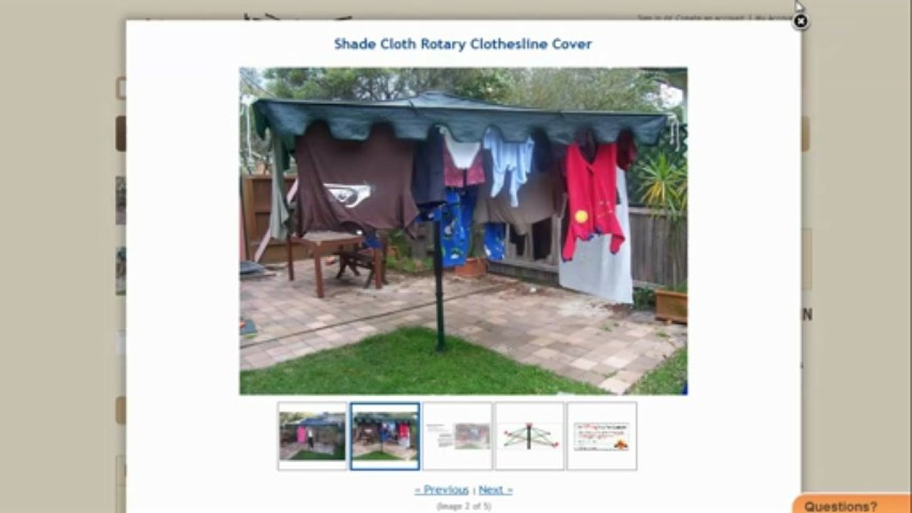 Video on the Aussie Shade Clothesline Cover