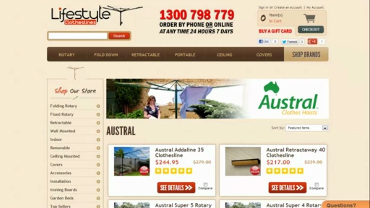 Video on Austral Clotheslines Sydney