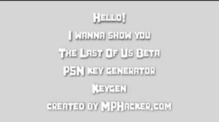 The Last Of Us Beta Keygen , Générateur de code , Téléchargement