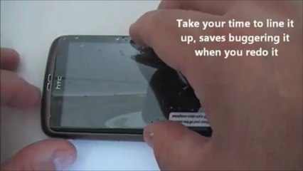 Screen Protector Fitting without Bubbles and Dust
