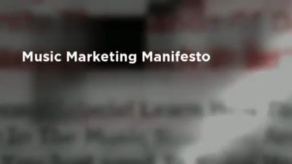 Music Marketing Manifesto