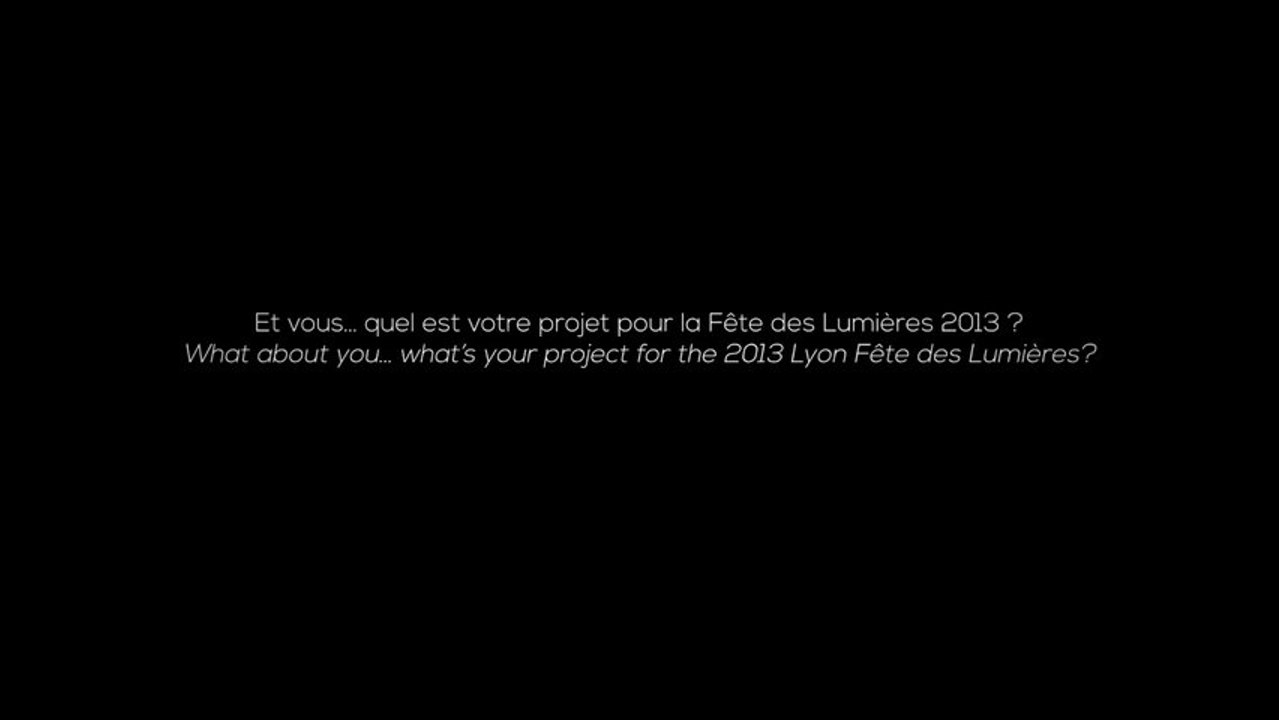 Fête des Lumières 2013 - appel à projets