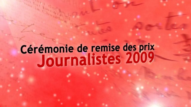 Cérémonie de remise des prix Journalistes 2009 de la Fondation Varenne