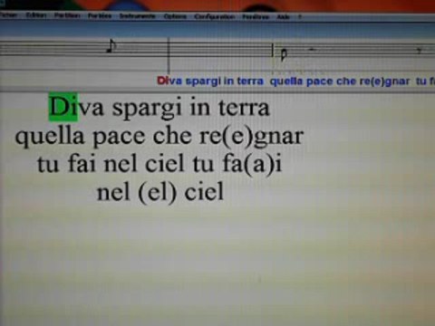 Karaoké Bellini Norma Casta Diva choeurs 2è partie