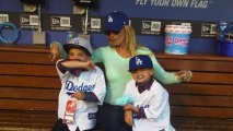 Britney Spears Poses With Her Sons at a Baseball Game