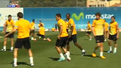 Messi ya pisa el césped de la Ciudad Deportiva