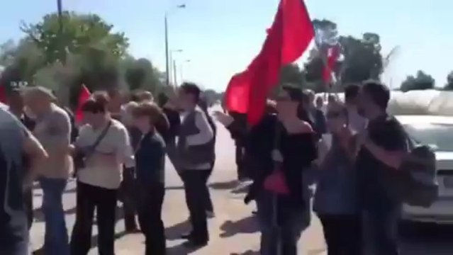 Συγκέντρωση του ΚΚΕ στη Μανωλάδα