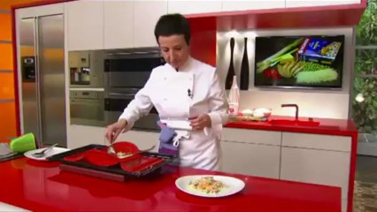 Paella pícnic d'arròs basmati amb llagostins