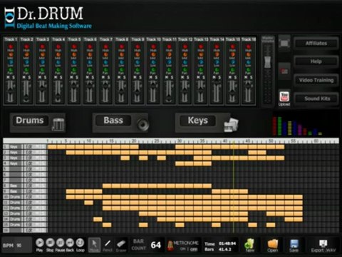 Powerful Dr. Drum Awesome Beat Mixing Software