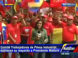 Trabajadores de PDVSA Industrial expresan su respaldo al presidente Nicolás Maduro