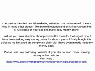 How To Make Easy Money Online With Adsense