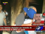 Grupos fascistas incendiaron 3 viviendas de la GMVV en estado Bolívar