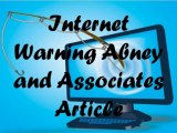 Internet Warning Abney and Associates Article - Symantec warns on credit card security phishing scam