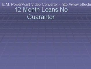 12 Month Loans No Guarantor - http://yesloans1.org.uk