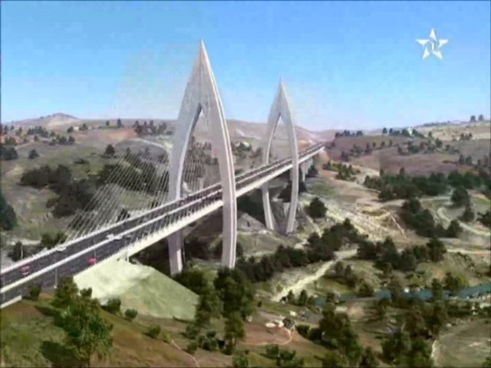 Maroc : Construction d'un pont haubané sur le Bouregreg