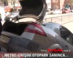 Metro girişini otopark sanınca...