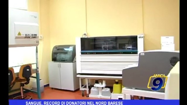 Sangue, record di donatori nel nord barese