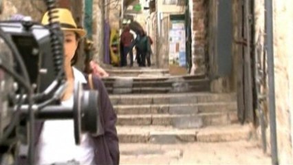 Zhang Jingchu films on location in Jerusalem