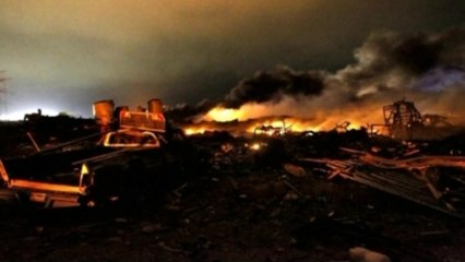 Audio captures first responders at Texas explosion