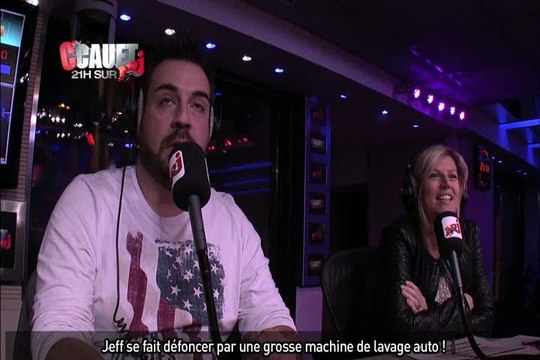 Jeff se fait défoncer par une grosse machine de lavage auto ! - C'Cauet sur NRJ