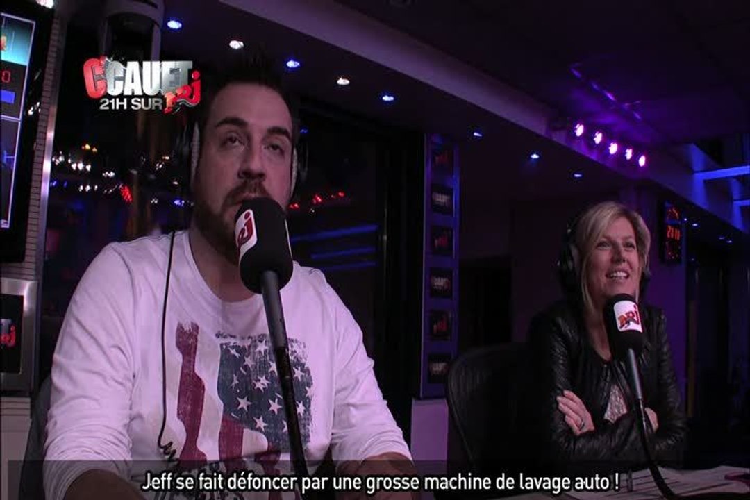 Jeff se fait défoncer par une grosse machine de lavage auto ! - C'Cauet sur NRJ