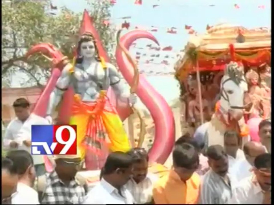 Srirama Shoba Yatra in Dhulpet, Hyderabad