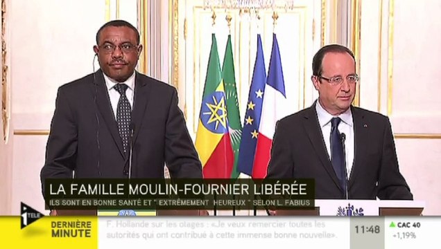 Hollande sur les otages libérés : la France ne verse pas de rançons
