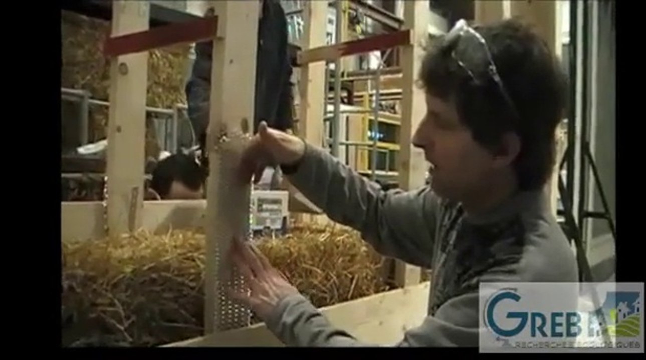 Pose du treillis sur une ossature GREB