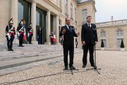 Déclaration avec M. Valdis DOMBROVSKIS, Premier ministre de la République de Lettonie