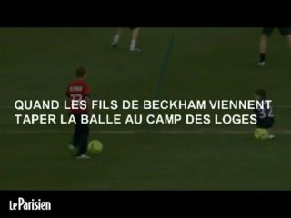 Les enfants de Beckham tapent la balle avec Ibrahimovic