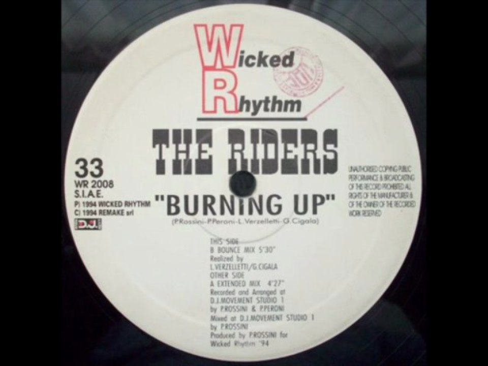 The Riders - Burning Up (Bounce Mix)