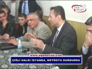 ÇİĞLİ HALKI İSYANDA, METROYU DURDURDU