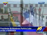 Llegó a Venezuela Porfirio Lobo, presidente de Honduras