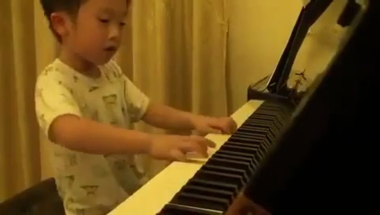 Amazing  4-Year-Old Boy Plays The Piano Better Than Most Professionals!